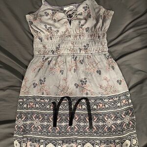 Floral Gray Kids Dress